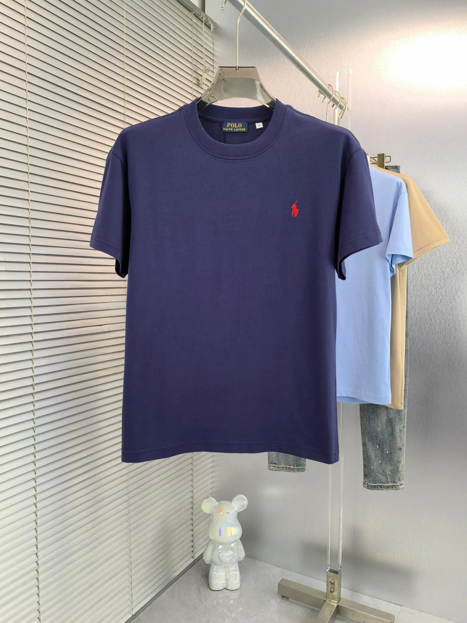 P170 🌸🌸 Ralph Lauren Polo (available all year round) short-sleeved T-shirt 280g. Couple style, same style for men and women. Made of imported custom dyed fabric, fashionable yet luxurious. The quality is unquestionable. The upper body effect is great💂🏿 The single product is very unique. Color: Picture color (7 colors) Size: M ~ 2xL